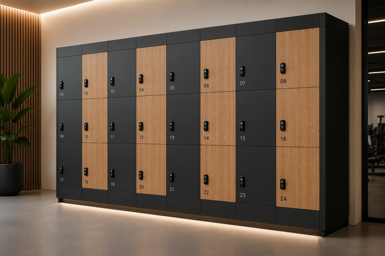 Modular Locker System ENVAIT Interiors | Interiores Técnicos e Mobiliário por Medida